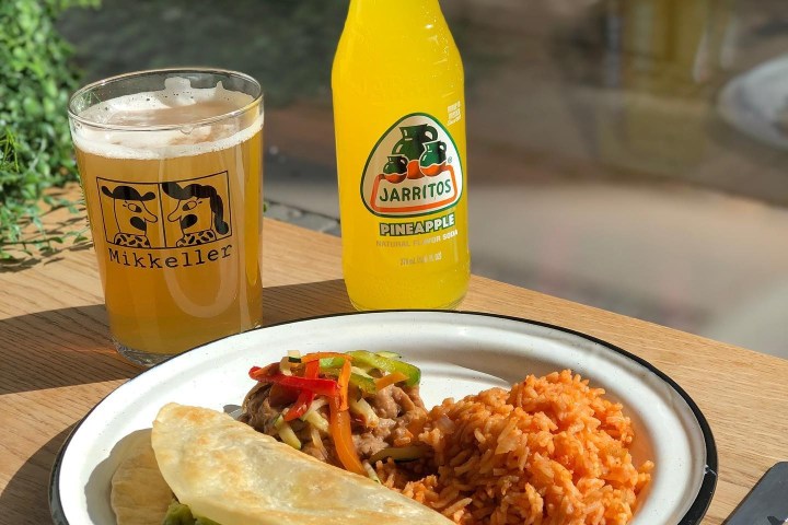 a plate of food on a table