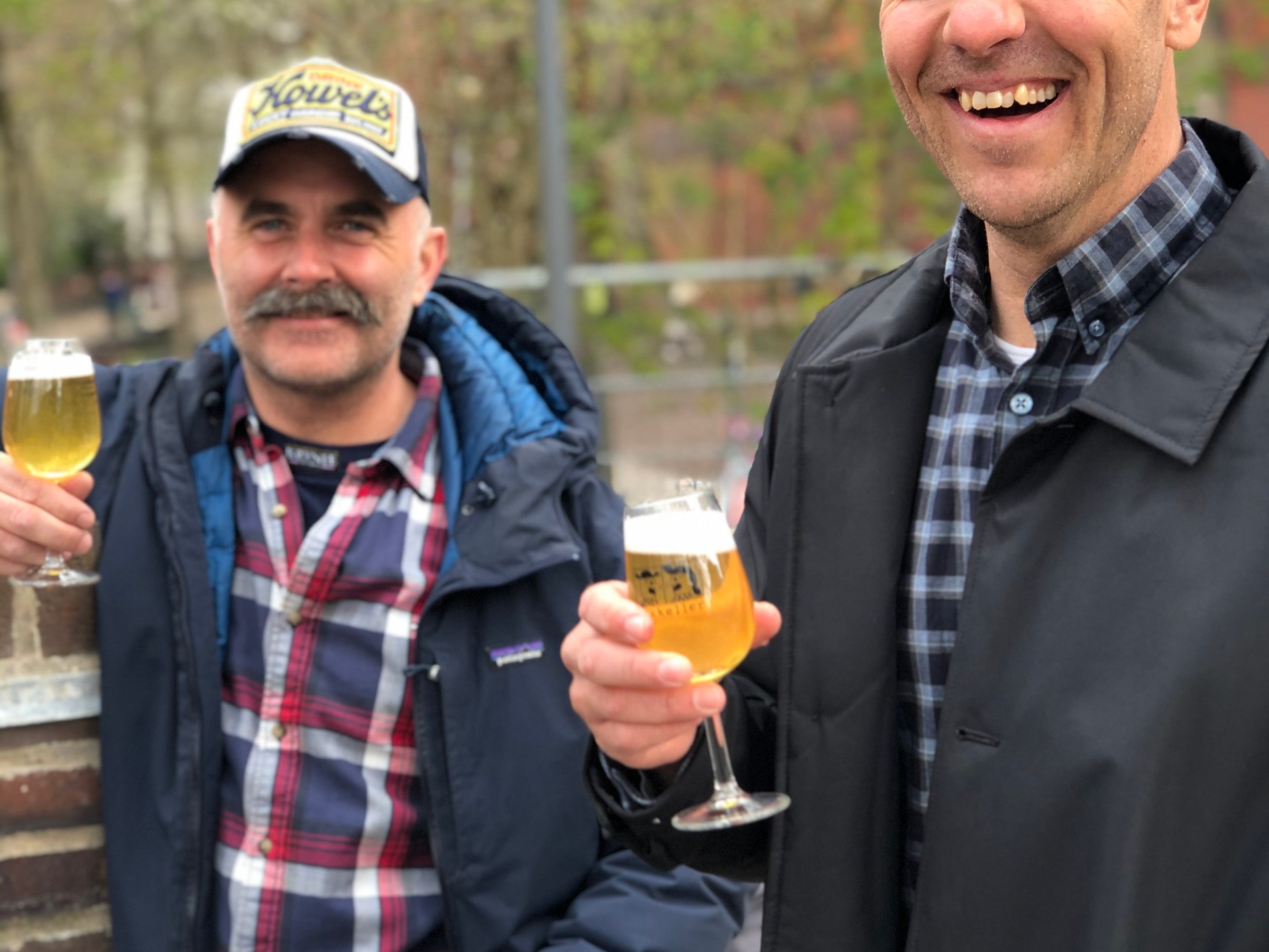 a couple of people posing for the camera